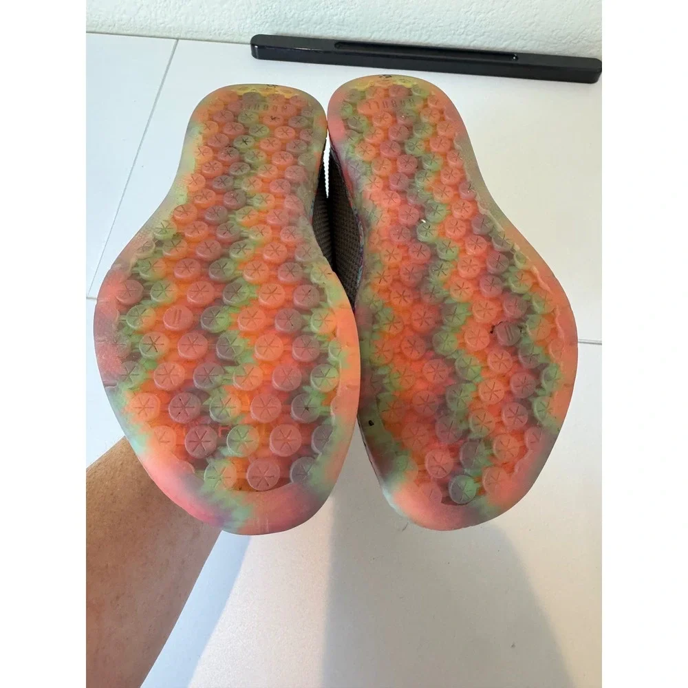 NOBULL Trainer Shoes Women 5.5 SuperFabric Geometric Neon Low Top Sneakers